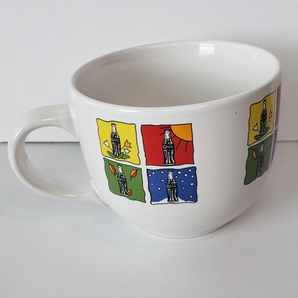 Coca-Cola Gibson Four Seasons Coffee Cup Mug  Large 2003 - Picture 2 of 8